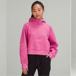 Lululemon Scuba Oversized Half-Zip Hoodie Pink Blossom
